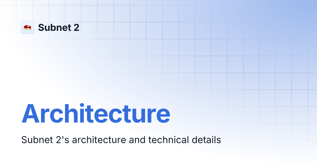 Architecture | Subnet 2